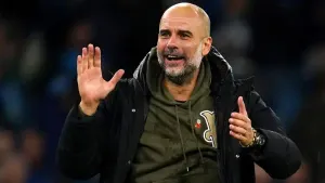 Pep Guardiola has signed a new contract extension at Manchester City (Nick Potts/PA).