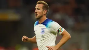 Harry Kane could be booked for wearing the armband (Nick Potts/PA)