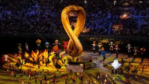 Qatar’s World Cup kicked off in a riot of colour at the opening ceremony (Adam Davy/PA)