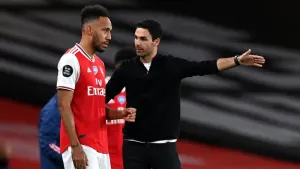 Mikel Arteta and Pierre-Emerick Aubameyang will go head-to-head at Stamford Bridge (Shaun Botterill/NMC Pool/PA)