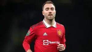 Christian Eriksen set up a goal in United’s win over Forest (Isaac Parkin/PA)