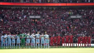 Manchester City and Liverpool officials have met in an attempt to improve relations between rival fans (Nick Potts/PA)