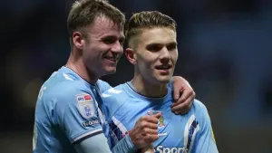 Viktor Gyokeres (right) scored the game’s only goal (Joe Giddens/PA)