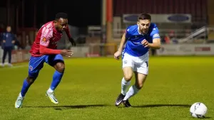 Myles Weston (left) scored the only goal as Dagenham and Redbridge beat Maidstone United (James Manning/PA)