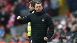 Nathan Jones’ first match in charge of Southampton was a 3-1 loss at Liverpool on November 12 (Nick Potts/PA)