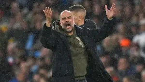 Pep Guardiola admits emotions can get the better of him on the touchline (Nick Potts/PA)