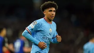 Manchester City teenager Rico Lewis made his full Premier League debut at Leeds (Tim Goode/PA)
