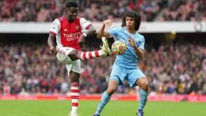 Bukayo Saka (left) and Nathan Ake could be facing each other again (PA)