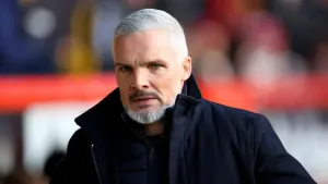 Jim Goodwin’s future is in doubt (Steve Welsh/PA)
