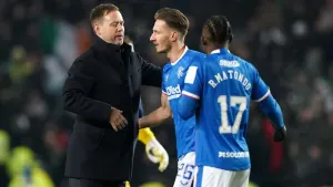 Rangers moving forward under Michael Beale says Ben Davies (middle) (Andrew Milligan/PA)
