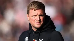 Newcastle head coach Eddie Howe is wary of the threat posed by Fulham (Steven Paston/PA)
