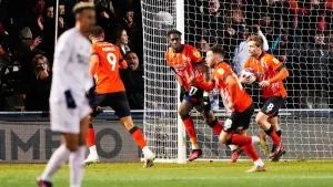 Elijah Adebayo makes amends for missed penalty to send Luton up to fourth