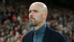 Erik ten Hag’s Manchester United will face a key test when they host Manchester City on Saturday (Nigel French/PA)