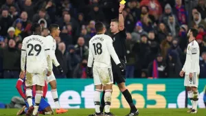 Casemiro is now suspended (Adam Davy/PA)