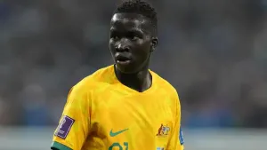 Garang Kuol played for Australia at the World Cup (Martin Rickett/PA)