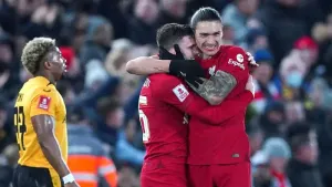 Liverpool make unconvincing start to FA Cup defence with draw against Wolves