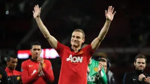 Nemanja Vidic announced his retirement from football on this day in 2016 (Martin Rickett/PA)