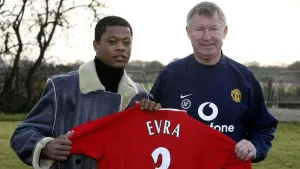 Patrice Evra signed for Manchester United on this day in 2006 (Phil Noble/PA)