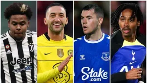 Weston McKennie, Hakim Ziyech, Michael Keane and Djed Spence could all be on the move (NurPhoto SRL/Alamy/PA)