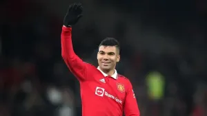 Casemiro has established himself in Manchester United’s midfield but will miss Sunday’s trip to Arsenal through suspension (
