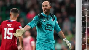 Jamie MacDonald on the spot to earn point for Raith
