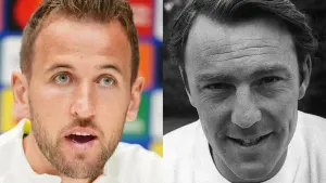 Harry Kane, left, has beaten Jimmy Greaves’ mark of 266 Spurs goals