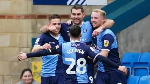 Lewis Wing nets second-half brace as Wycombe end Derby’s 15-match unbeaten run