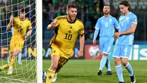 Dion Charles’ double earns Northern Ireland victory over San Marino
