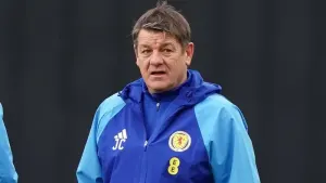 Scotland assistant John Carver is unhappy with the Oriam training pitch (Andrew Milligan/PA)