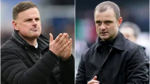 Richie Wellens, left, and Shaun Maloney face contrasting emotions this week (Nigel French/Martin Rickett/PA)
