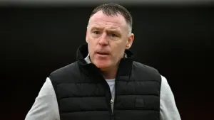 Graham Coughlan’s Newport are staying up (Simon Galloway/PA)