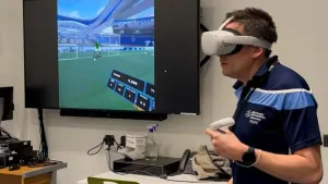 A new study has examined the impact on brain function between a real heading exercise and one involving a VR headset (Handou