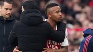 Mikel Arteta hails Gabriel Jesus after he ends goal drought with Arsenal brace