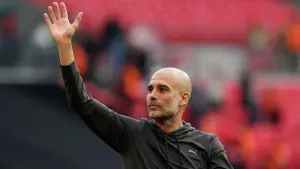 Manchester City manager Pep Guardiola faces a showdown with Arsenal (Nick Potts/PA)
