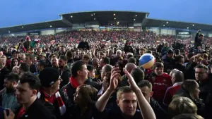 This is bonkers – Ben Foster clings to GoPro after Wrexham pitch invasion