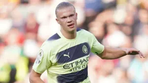 Erling Haaland continued to impress as Manchester City gained on Arsenal in the title race (Adam Davy/PA)