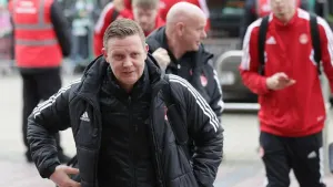 Barry Robson was full of praise for Aberdeen (Steve Welsh/PA).