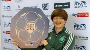 Celtic striker Kyogo Furuhashi 