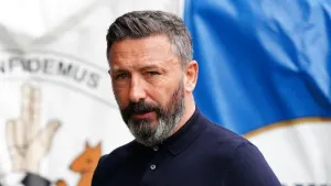 Derek McInnes savoured his team’s top-flight survival (Jane Barlow/PA)
