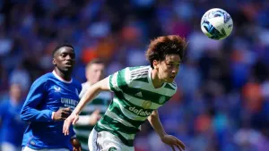Celtic striker Yuki Kobayashi 