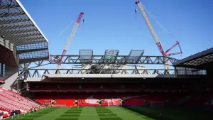 Liverpool have asked for the first match of next season to be played away from home as they finalise construction of the new