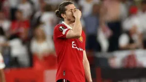 Manchester United midfielder Marcel Sabitzer 