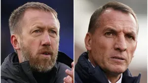 Graham Potter and Brendan Rodgers (PA)