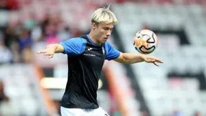 Rasmus Hojlund ahead of Atalanta’s pre-season friendly at Bournemouth on Saturday (Nigel French/PA)