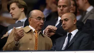 Joe Lewis, front left, has been indicted on allegations of insider trading (Nick Potts/PA)