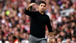 Mikel Arteta’s Arsenal face Manchester City in the Community Shield on Sunday (John Walton/PA).