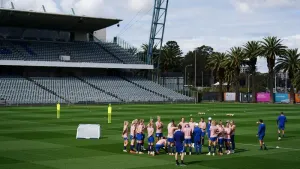 Australian newspaper sends helicopter to photograph Lionesses training session