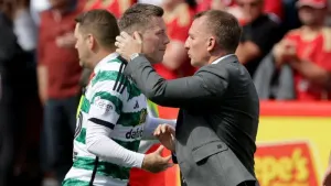 Callum McGregor helped Brendan Rodgers’ Celtic beat Aberdeen on Sunday (Steve Welsh/PA)