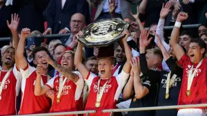 Arsenal struck the first blow of the new season by defeating Premier League champions Manchester City in the Community Shiel