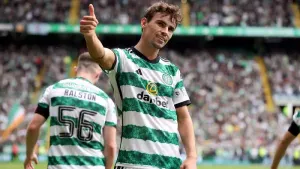 Matt O’Riley has scored in both Celtic’s games so far (Steve Welsh/PA)